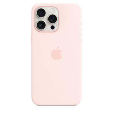 iPhone 15 Pro Max Apple Silikonikuori MagSafella MT1U3ZM/A - Vaaleanpunainen