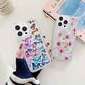 iPhone 15 Pro Max Perhonen TPU tapauksessa rengas haltija - vaaleansininen