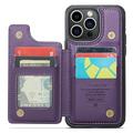 iPhone 15 Pro Max Caseme C22 Kotelo RFID-korttilompakko - Violetti