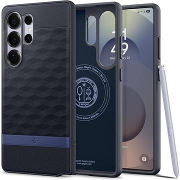 Samsung Galaxy S25 Ultra Spigen Parallax Mag Hybridikotelo - Navy violetti