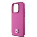 iPhone 15 Pro Max DKNY Repeat Pattern Stack Logo Suojakuori - MagSafe-yhteensopiva - vaaleanpunainen