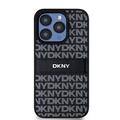 iPhone 15 Pro Max DKNY Repeat Pattern Tonal Stripe Suojakuori - Musta