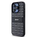 iPhone 15 Pro Max DKNY Repeat Pattern Tonal Stripe Suojakuori - Musta