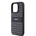 iPhone 15 Pro Max DKNY Repeat Pattern Tonal Stripe Suojakuori - Musta