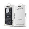 iPhone 15 Pro Max DKNY Repeat Pattern Tonal Stripe Suojakuori - Musta