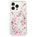 iPhone 15 Pro Max Fashion TPU Kotelo - Vaaleanpunaiset kukat
