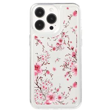 iPhone 15 Pro Max Fashion TPU Kotelo - Vaaleanpunaiset kukat