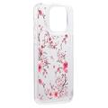 iPhone 15 Pro Max Fashion TPU Kotelo - Vaaleanpunaiset kukat