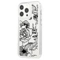 iPhone 15 Pro Max Fashion TPU Kotelo - Ruusun ääriviivat