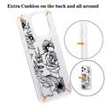 iPhone 15 Pro Max Fashion TPU Kotelo - Ruusun ääriviivat