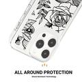 iPhone 15 Pro Max Fashion TPU Kotelo - Ruusun ääriviivat