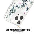 iPhone 15 Pro Max Fashion TPU kotelo - Valkoiset kukat