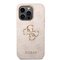 iPhone 15 Pro Max Guess 4G Big Metal Logo Hybridikotelo - Pinkki