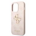 iPhone 15 Pro Max Guess 4G Big Metal Logo Hybridikotelo - Pinkki