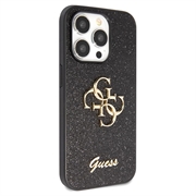 iPhone 15 Pro Max Guess Fixed Glitter 4G Metal Logo Kotelo