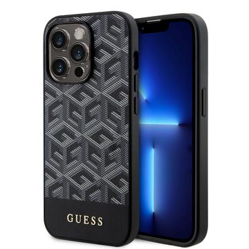 iPhone 15 Pro Max Guess G Cube Mag -kotelo - Musta