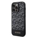 iPhone 15 Pro Max Guess G Cube Mag -kotelo - Musta