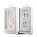 iPhone 15 Pro Max Hello Kitty IML Ring Stand Glitter MagSafe Kotelo - Vaaleanpunainen