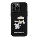 iPhone 15 Pro Max Karl Lagerfeld 3D kumi Karl & Choupette NFT Case - Musta