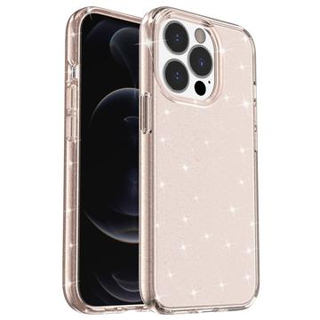 iPhone 15 Pro Max Stylish Glitter Series Hybridikotelo - Kulta