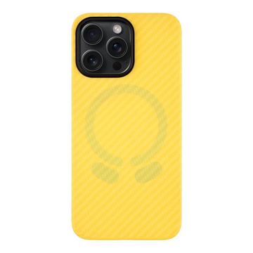 iPhone 15 Pro Max Tactical MagForce Aramid Industrial Case - keltainen