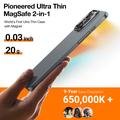 iPhone 15 Pro Max Torras OriginFit MagSafe kotelo - titaaninharmaa