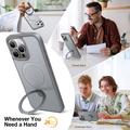 iPhone 15 Pro Max Torras Upro Ostand Matte Kotelo - MagSafe-yhteensopiva - Titaaninharmaa