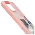 iPhone 15 Pro Nimmy Friends Big Eyed Pet 2.0 kissa kotelo - vaaleanpunainen