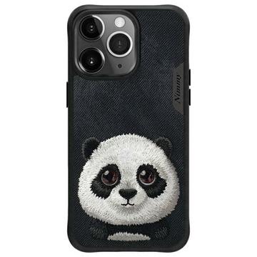 iPhone 15 Pro Nimmy Friends Big Eyed Pet 2.0 Panda Kotelo - Musta