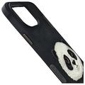 iPhone 15 Pro Nimmy Friends Big Eyed Pet 2.0 Panda Kotelo - Musta
