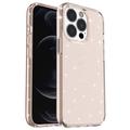 iPhone 15 Pro Stylish Glitter Series Hybridikotelo - Kulta