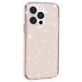 iPhone 15 Pro Stylish Glitter Series Hybridikotelo - Kulta