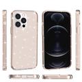 iPhone 15 Pro Stylish Glitter Series Hybridikotelo - Kulta