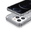 iPhone 15 Pro Stylish Glitter Series Hybridikotelo - Harmaa