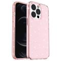 iPhone 15 Pro Stylish Glitter Series Hybridikotelo - Pinkki