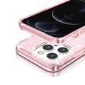 iPhone 15 Pro Stylish Glitter Series Hybridikotelo - Pinkki