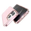 iPhone 15 Pro Stylish Glitter Series Hybridikotelo - Pinkki
