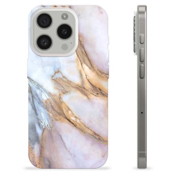 iPhone 15 Pro TPU Suojakuori - Elegantti Marmori