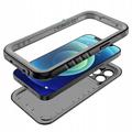 iPhone 15 Pro Tech-Protect Shellbox Mag IP68 vedenpitävä kotelo - musta