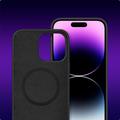 iPhone 15 Pro Tech-Protect Silicone MagSafe Suojakuori - Musta