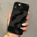 iPhone 15 Käärmekuvioinen TPU-kotelo - Musta