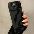 iPhone 15 Käärmekuvioinen TPU-kotelo - Musta