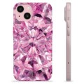 iPhone 15 TPU Suojakuori - Vaaleanpunainen Kristalli