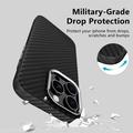 iPhone 15 Tech-Protect Ion Carbon muovikotelo - MagSafe-yhteensopiva - musta / hopea