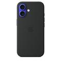 iPhone 16 Apple Silikonikuori MagSafella MYY13ZM/A - Musta