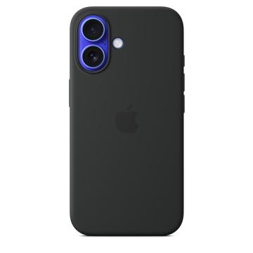 iPhone 16 Apple Silikonikuori MagSafella MYY13ZM/A - Musta