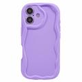 iPhone 16 Candy Color Wavy TPU-kotelo - violetti