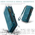 iPhone 16 Caseme 008 2-in-1 Multifunctional Lompakkokotelo - Sininen