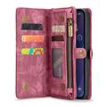 iPhone 16 Caseme 008 2-in-1 Multifunctional Lompakkokotelo - Punainen