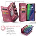 iPhone 16 Caseme 008 2-in-1 Multifunctional Lompakkokotelo - Punainen